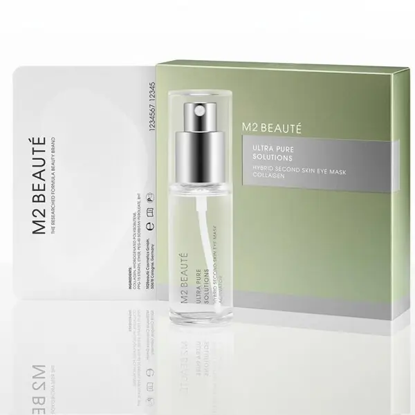 M2Beauté Ultra Pure Solutions Hybrid Second Skin Eye Mask Collagen - 7 Anwendungen Preiswert