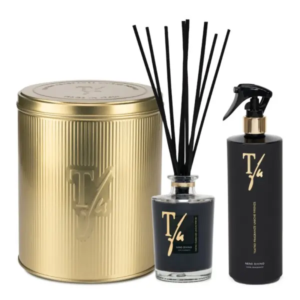 Aktuell Teatro Fragranze Uniche Gold Tin Box - Nero Divino
