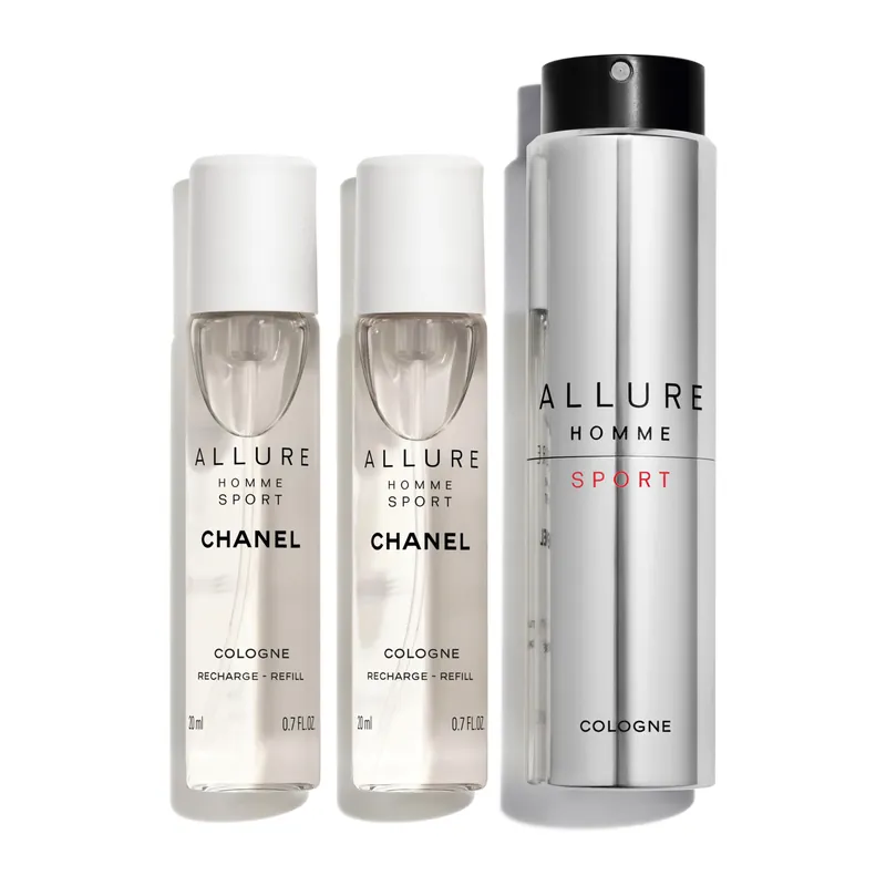 Preis Gesenkt CHANEL ALLURE HOMME SPORT COLOGNE NACHFÜLLBARES TRAVEL SPRAY 3x20ml