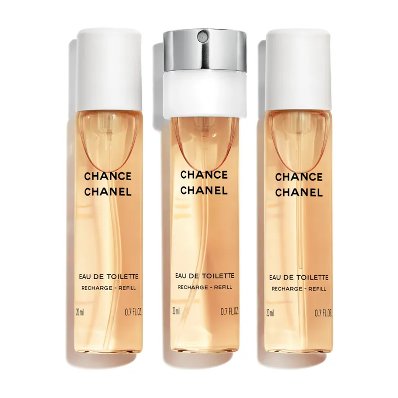 Abverkauf CHANEL CHANCE EAU DE TOILETTE TWIST & SPRAY 3x20ml NACHFÜLLUNG