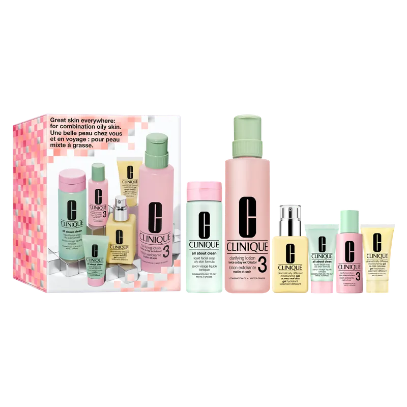 Schnäppchen Clinique All About Clean Great Skin Everywhere Oily SET