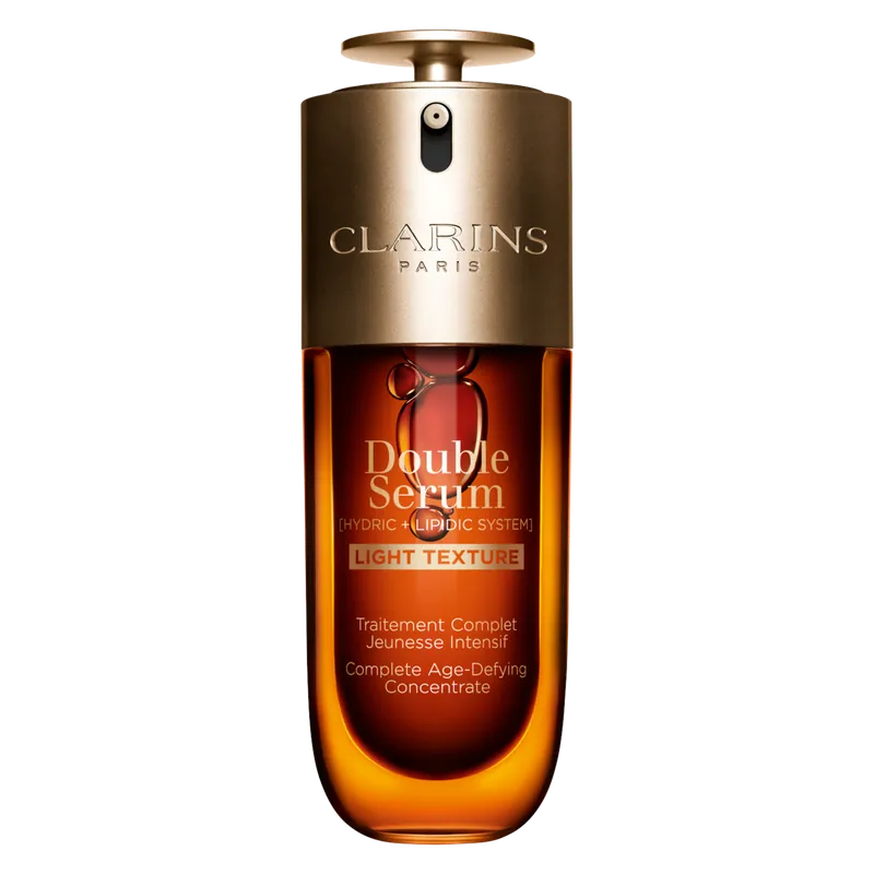 Clarins Double Serum Light Texture Complete Age-Defying Concentrate Solange Der Vorrat Reicht