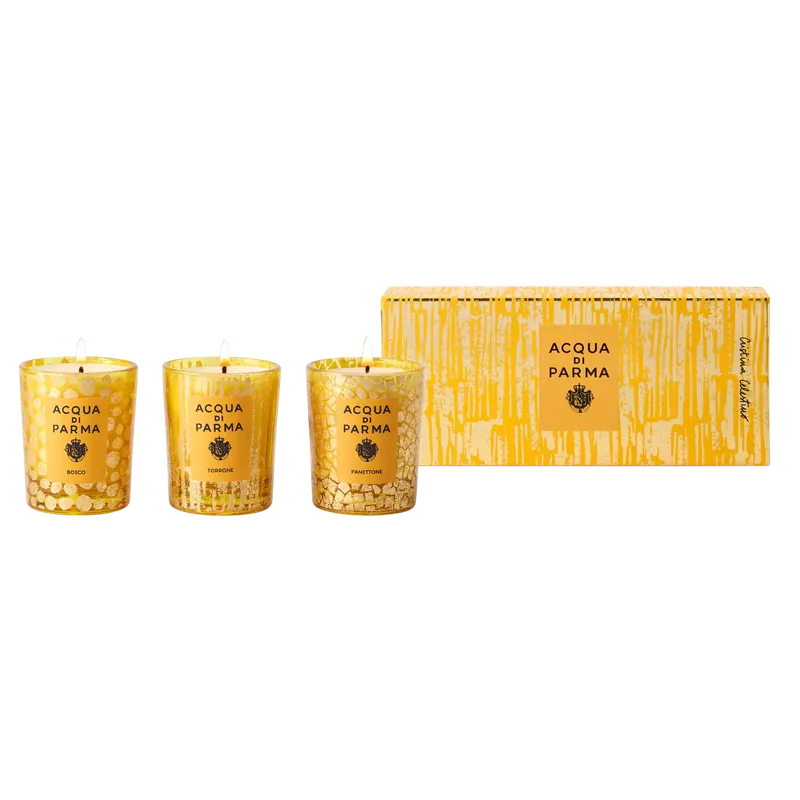 Sichere Zahlung ACQUA DI PARMA HOLIDAY COLLECTION Glass Candle SET 3x70g