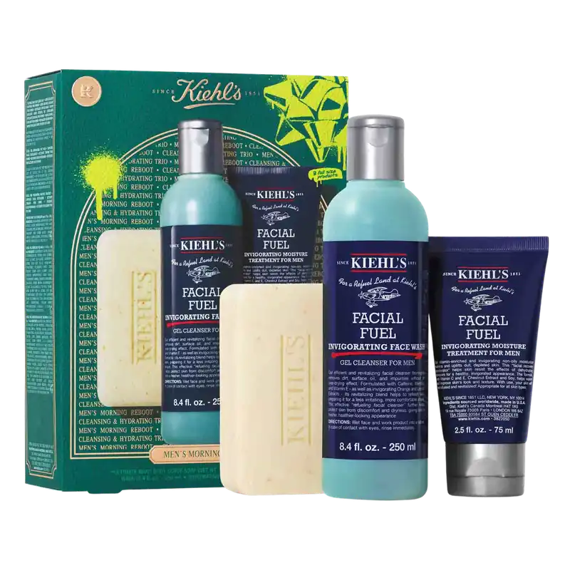 Echt Kiehl‘s Men‘s Morning Reboot Pflege SET