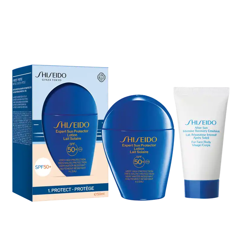 Echt Shiseido Sun Protection Expert Sun Protector SPF50+ 50ml SET