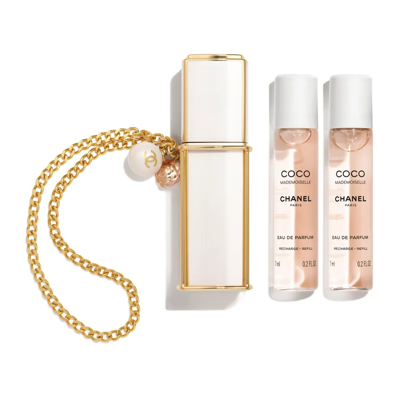 Begrenztes Angebot CHANEL COCO MADEMOISELLE EAU DE PARFUM NACHFÜLLBARER TASCHENZERSTÄUBER 3x7ML