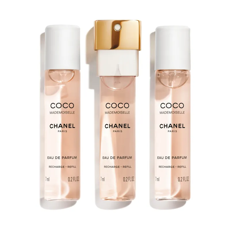 CHANEL COCO MADEMOISELLE TWIST AND SPRAY – NACHFÜLLSET – EAU DE PARFUM 3x7ML Direkt Vom Hersteller