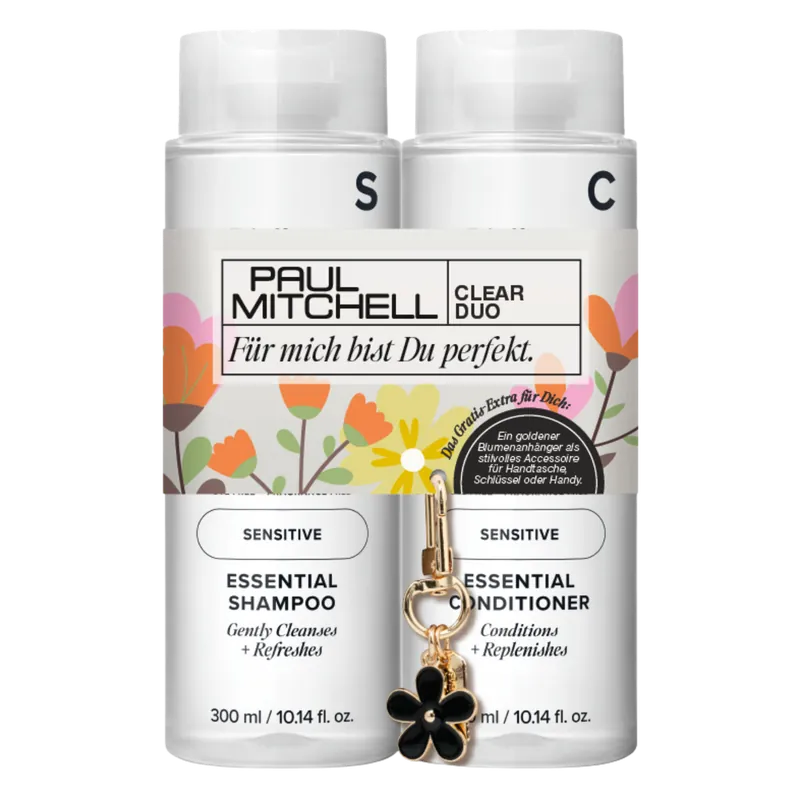 Paul Mitchell Save on Duo Clear Clear Essential Shampoo 300ml & Conditioner 300ml + Blumenanhänger Sale