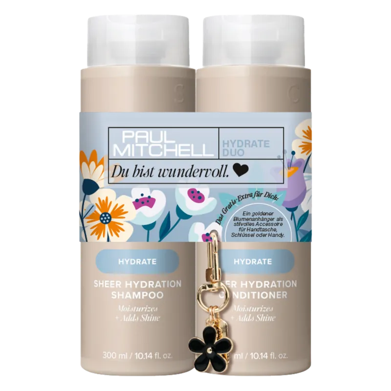 Paul Mitchell Save on Duo Hydrate Hydrate Shampoo 300ml & Conditioner 300ml + Blumenanhänger Finale Aktion
