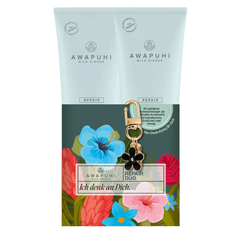 Paul Mitchell Save on Duo Awapuhi Wild Ginger Repair Nourishing Shampoo 250ml & Cream Rinse 250ml + Blumenanhänger Top-Seller