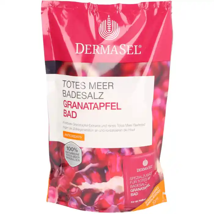 Neu Im Sortiment DermaSel Totes Meer Badesalz + Granatapfel SPA
