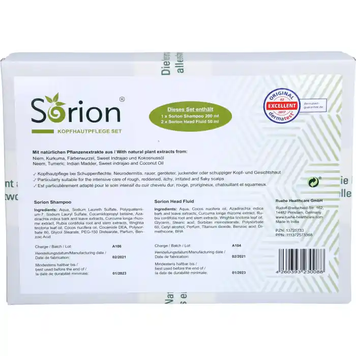 Zertifiziert Sorion Shampoo & 2 x Sorion Head Fluid