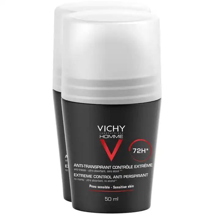 Begrenztes Angebot Vichy Homme DP Deo Roll-on Anti Transpirant 72h