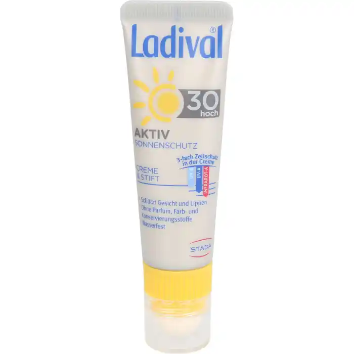 Ladival Aktiv Sonnenschutz f.Gesicht u.Lipp. LSF30 Sonderangebot