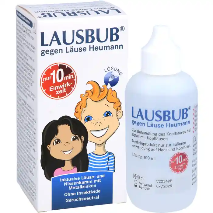LAUSBUB gegen Läuse Heumann Lösung Markenprodukt