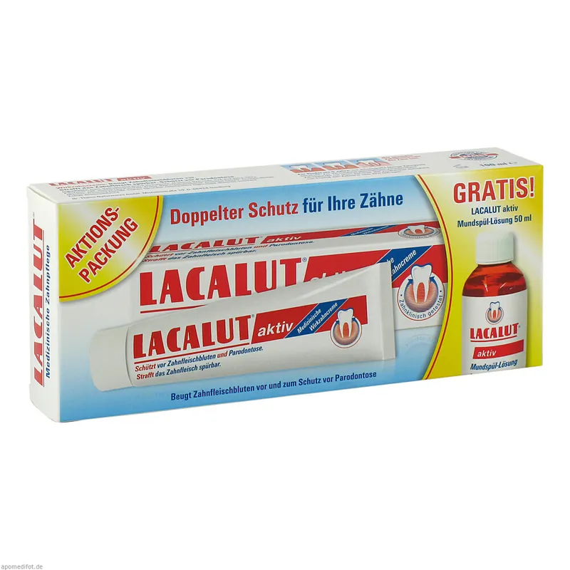 Aktionspackung Lacalut aktiv Zahncre.+Mundspül-Lsg Garantierte Lieferung
