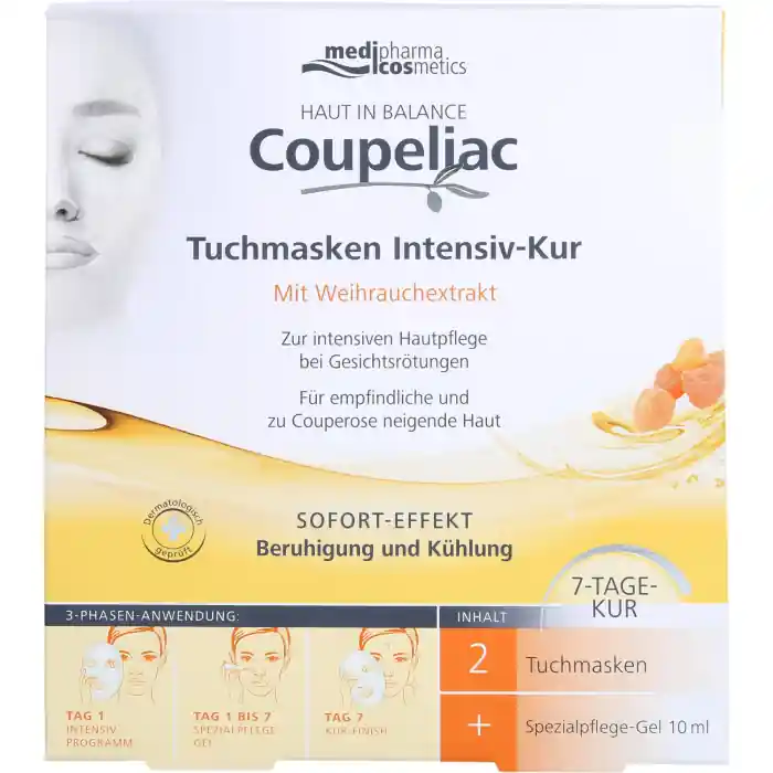Haut in Balance Coupeliac Tuchmasken Intensiv-Kur Preisknaller