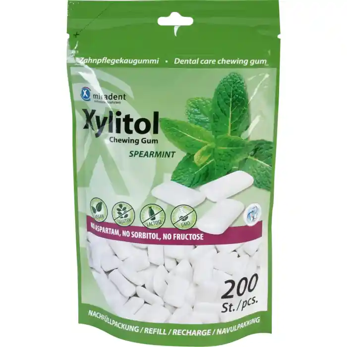 miradent Xylitol Chewing Gum Spearmint Refill Top-Angebot