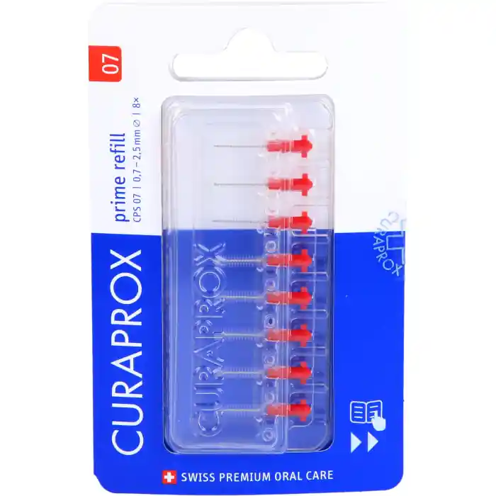 Markenware CURAPROX CPS 07 prime 8er refill Interdentalbürst.