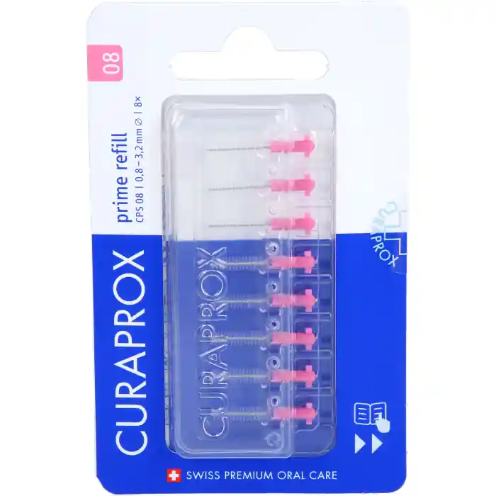 Wochenendangebot CURAPROX CPS 08 prime 8er refill Interdentalbürst.