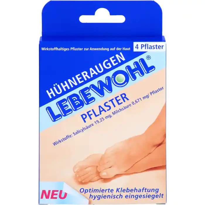 Lebewohl Hühneraugen Pflaster Rabatt
