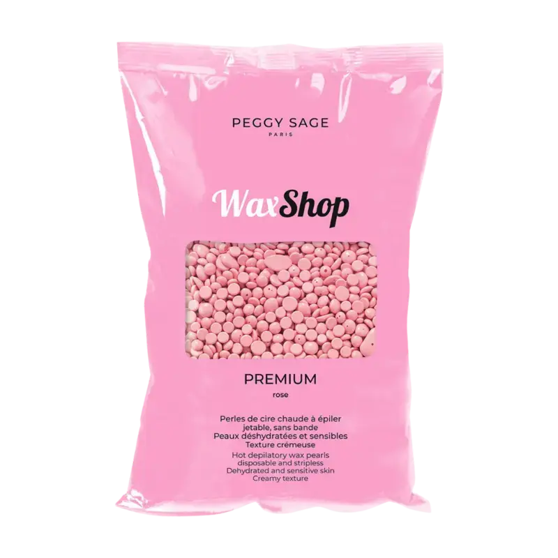 Peggy Sage Hot Depilatory Wax Pearls - Disposable And Stripless - 800gr Rose Premium Geprüft