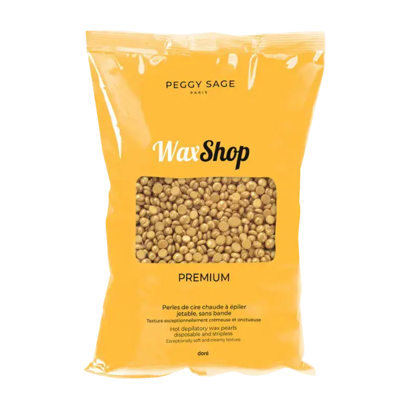 Peggy Sage Hot Depilatory Wax Pearls - Disposable And Stripless - 800gr Doré Premium Top-Seller