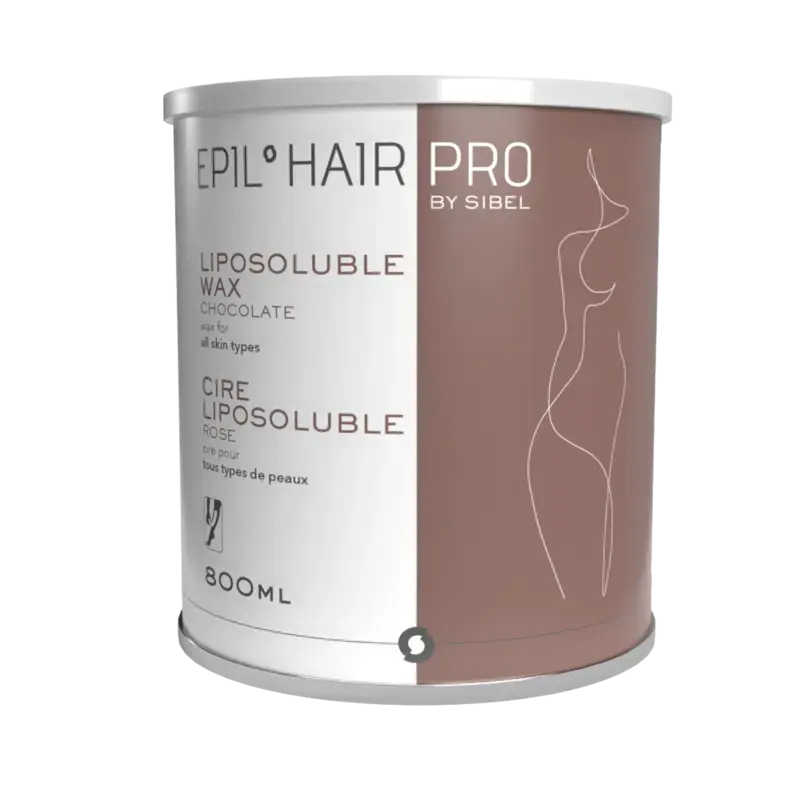 Sibel EHP Liposoluble Wax Pot 800ml Chocolate Face/Body Highlight
