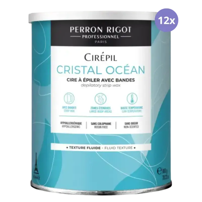 Perron Rigot Cirépil Cristal Océan Hypoallergenic Strip Wax 12x800g Sale