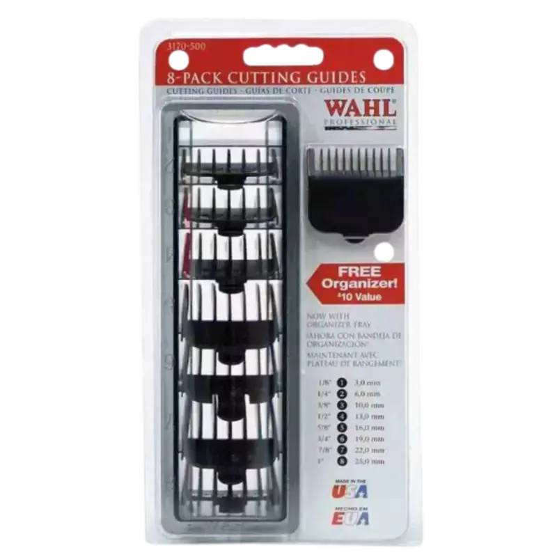 Wahl aufsteckkamme Set 3-6-10-13-19-25mm Black Nur Für Kurze Zeit