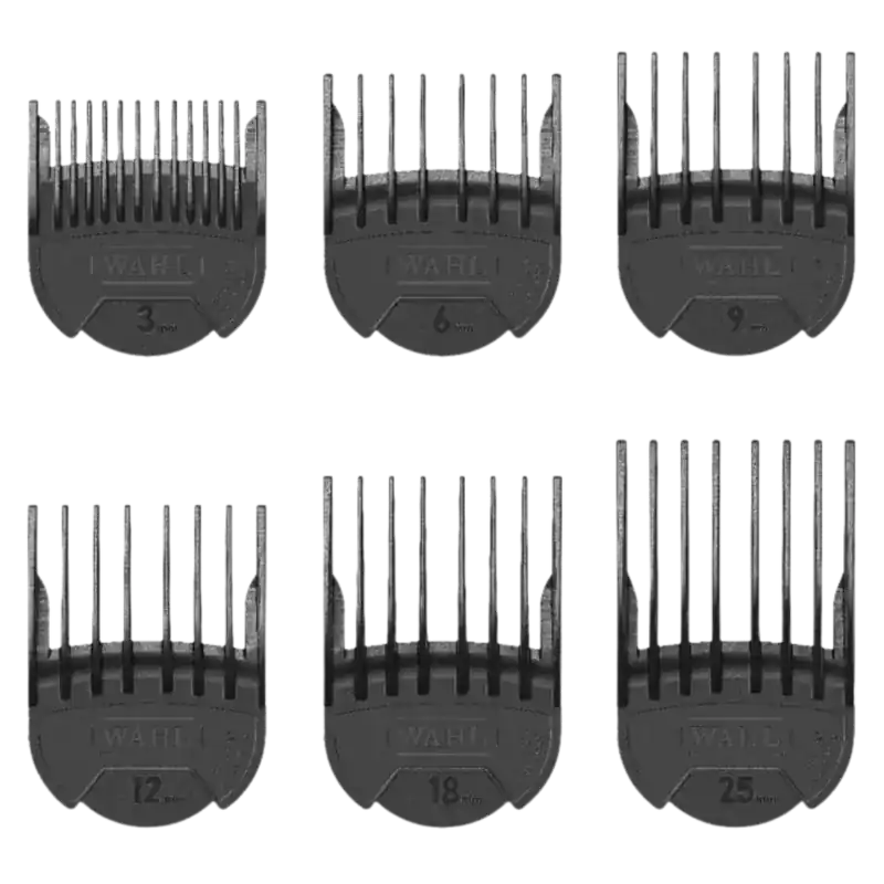 Neue Kollektion Wahl Slide-on Attachment Comb Set 3-25mm