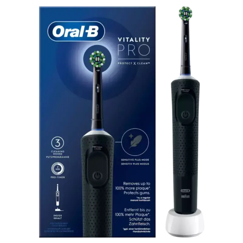 Heißes Angebot Oral-B Vitality Pro Protect X Clean Electric Toothbrush Black