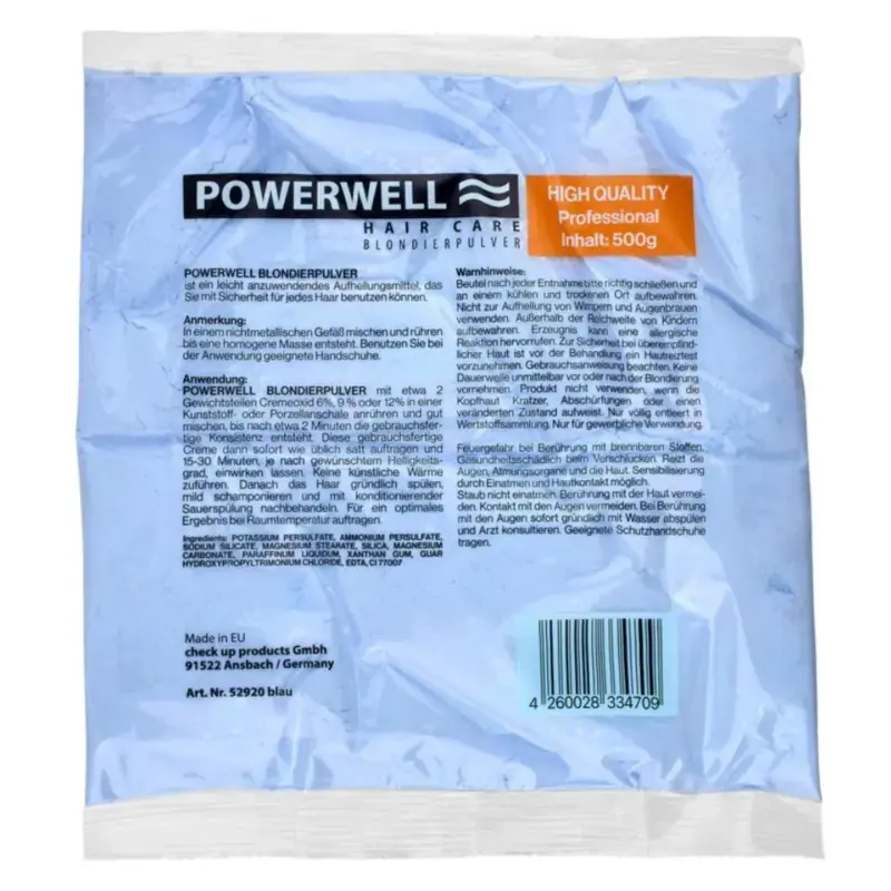 Powerwell Bleaching Powder Dust Free 500gr Platinblond Top-Preis