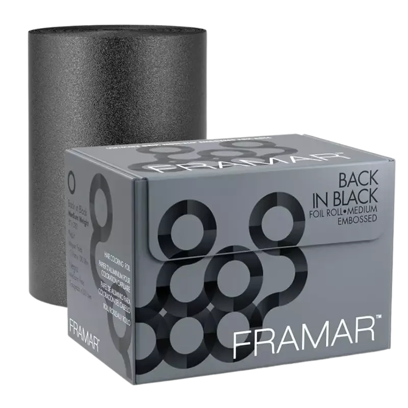 Framar Medium Foil Embossed Back In Black Top-Seller