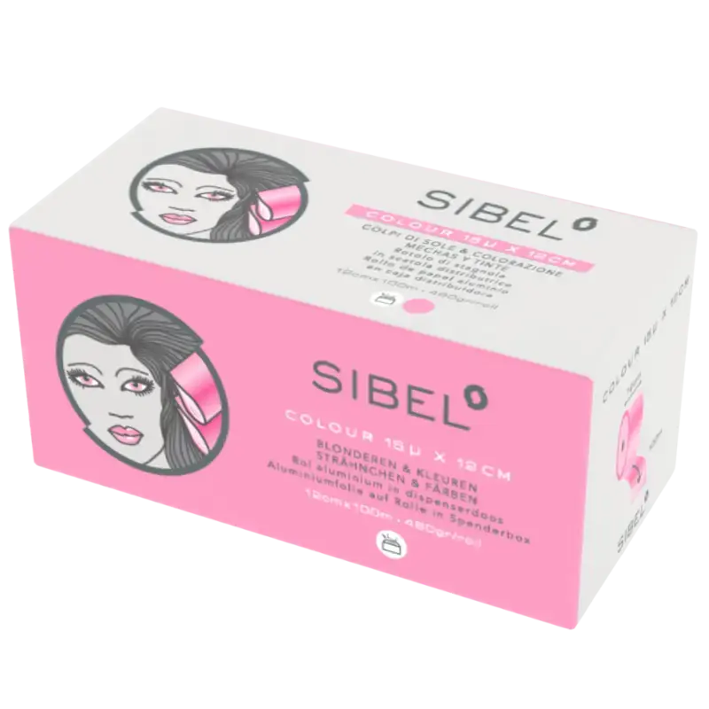 Sibel Alufoil Roll 15mu 12cm x 100m Fuchsia Beliebt