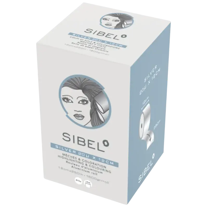 Aktuell Sibel Alufoil Roll 20mu Silver 12cm x 250m
