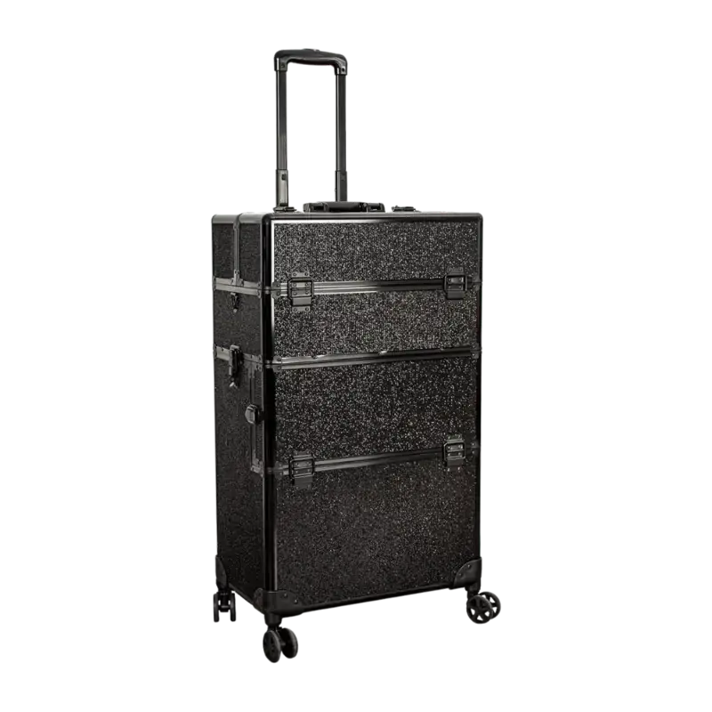 Peggy Sage Professional Studio Trolley Case - Black Glitter Jetzt Bestellen