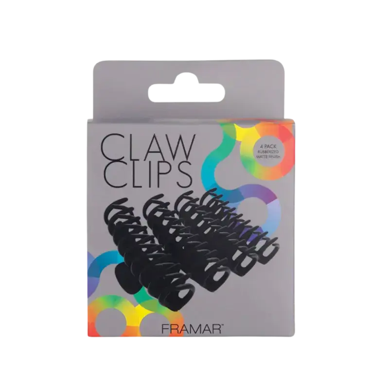 Neu Framar Claw Clips 4-pack Black