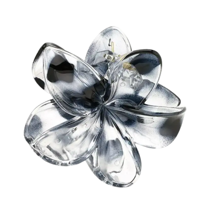 Salonline Hairclip Flower Sheer Grey Aktuell