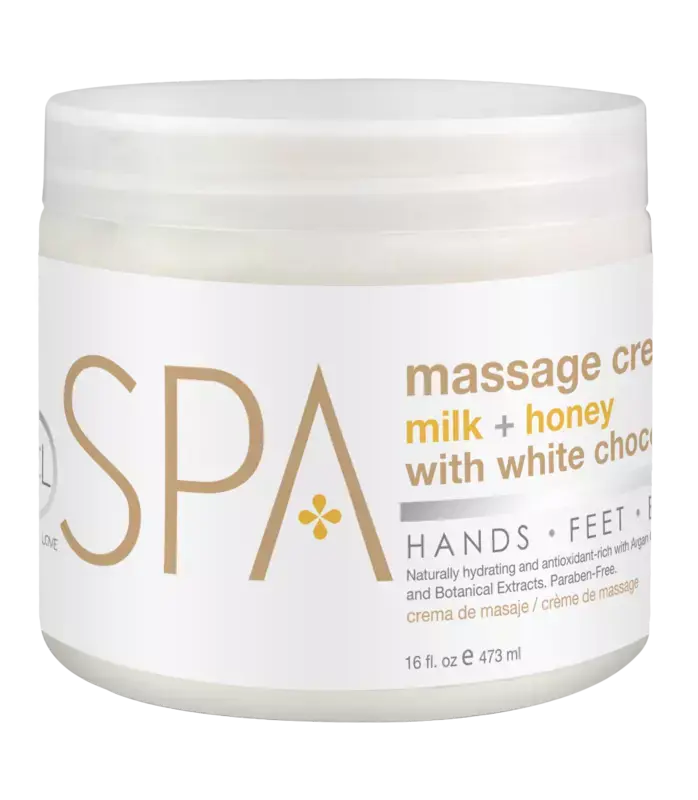 BCL SPA Massage Cream 473ml Milk + Honey w/ White Chocolate Neuheit