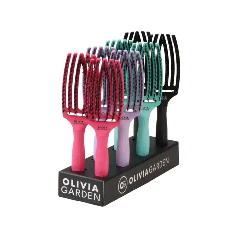 Schnäppchen Olivia Garden Fingerbrush Combo Medium Display 8pcs Pink/Lavender/Min/Black