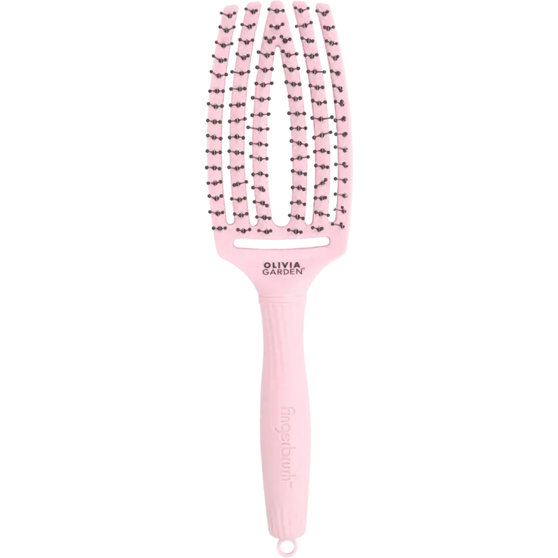 Ausverkauf Olivia Garden Fingerbrush Care Iconic Double Bristle Pastel Pink