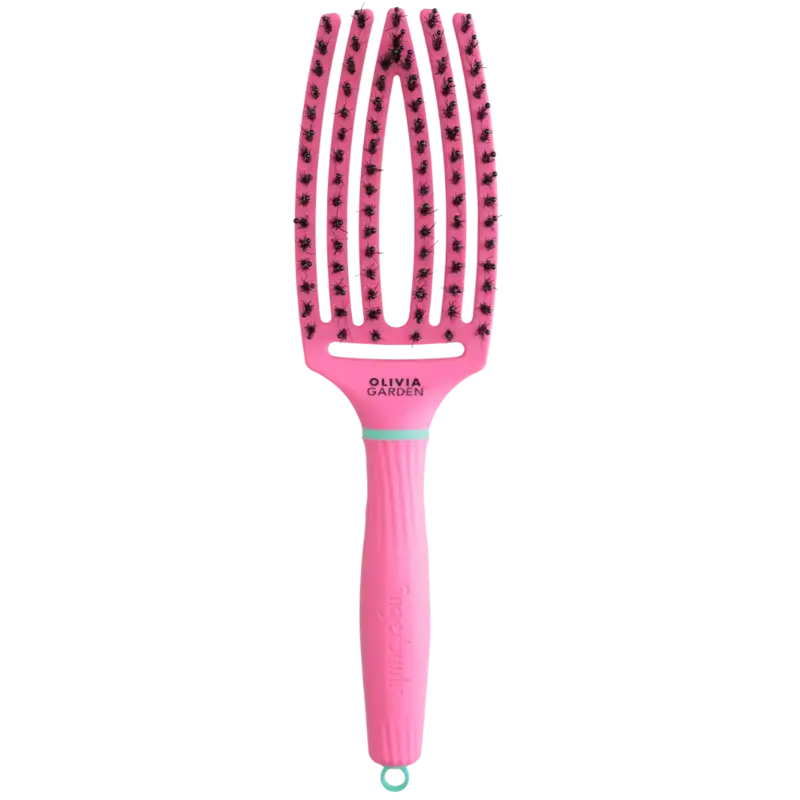 Olivia Garden Fingerbrush Care Iconic Boar&Nylon Lollipop Pink Beliebt