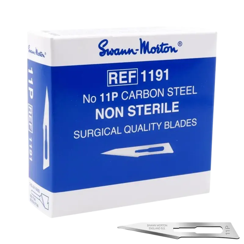 Letzte Chance Swann-Morton Klingen unsteril - 100 Stk 11P