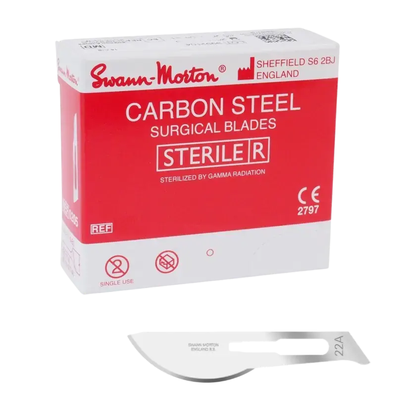 Top-Preis Swann-Morton Klingen Steril - 100 Stk 22A