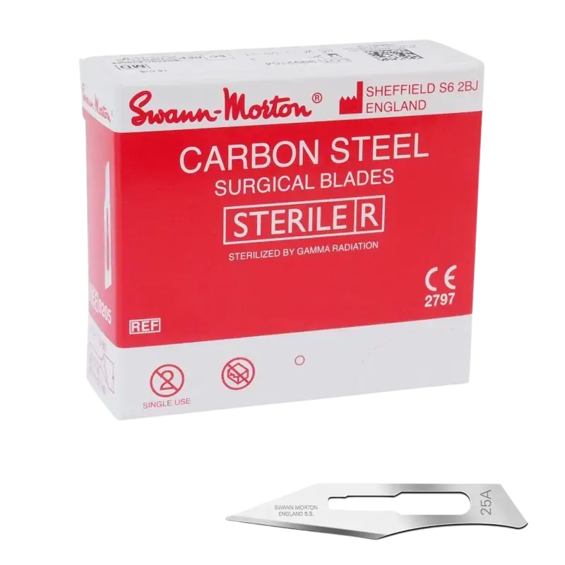 Swann-Morton Klingen Steril - 100 Stk 25A Preis Gesenkt