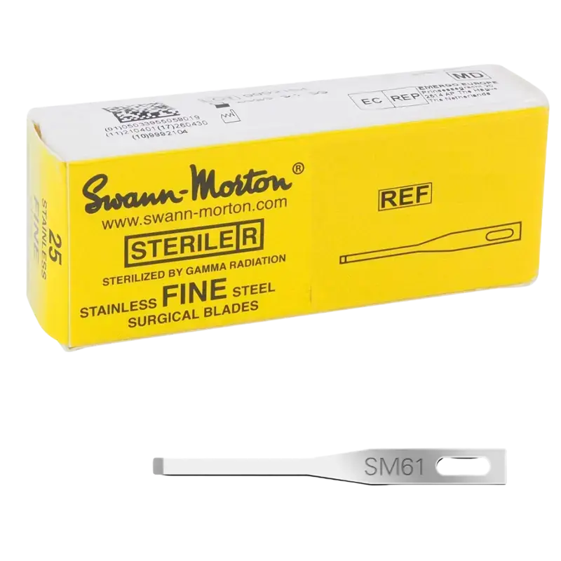Swann-Morton Fine Blades Sterile - 25pcs SM61 Knallerangebot