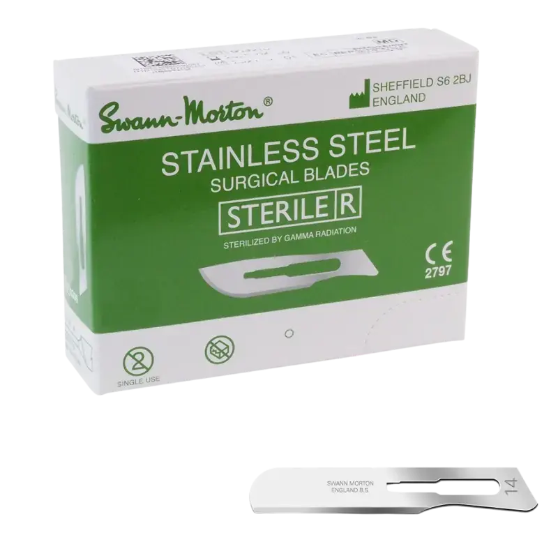Kracherpreis Swann-Morton Klingen Steril - 100 Stk 14