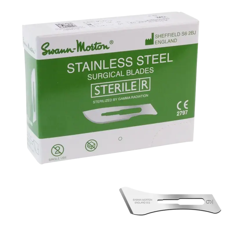 Preisreduziert Swann-Morton Blades Sterile - 100pcs 9