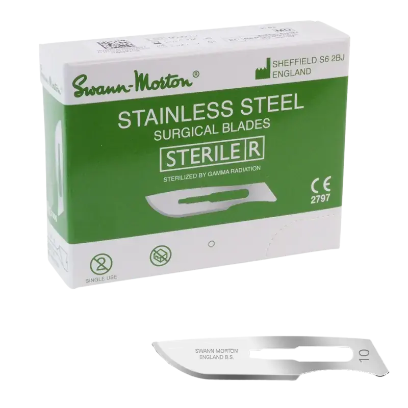 Swann-Morton Klingen Steril - 100 Stk 10 Neue Kollektion